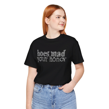 Hoes Mad Your Honor Bling Rhinestone T-Shirt | Unisex Sparke Shirt