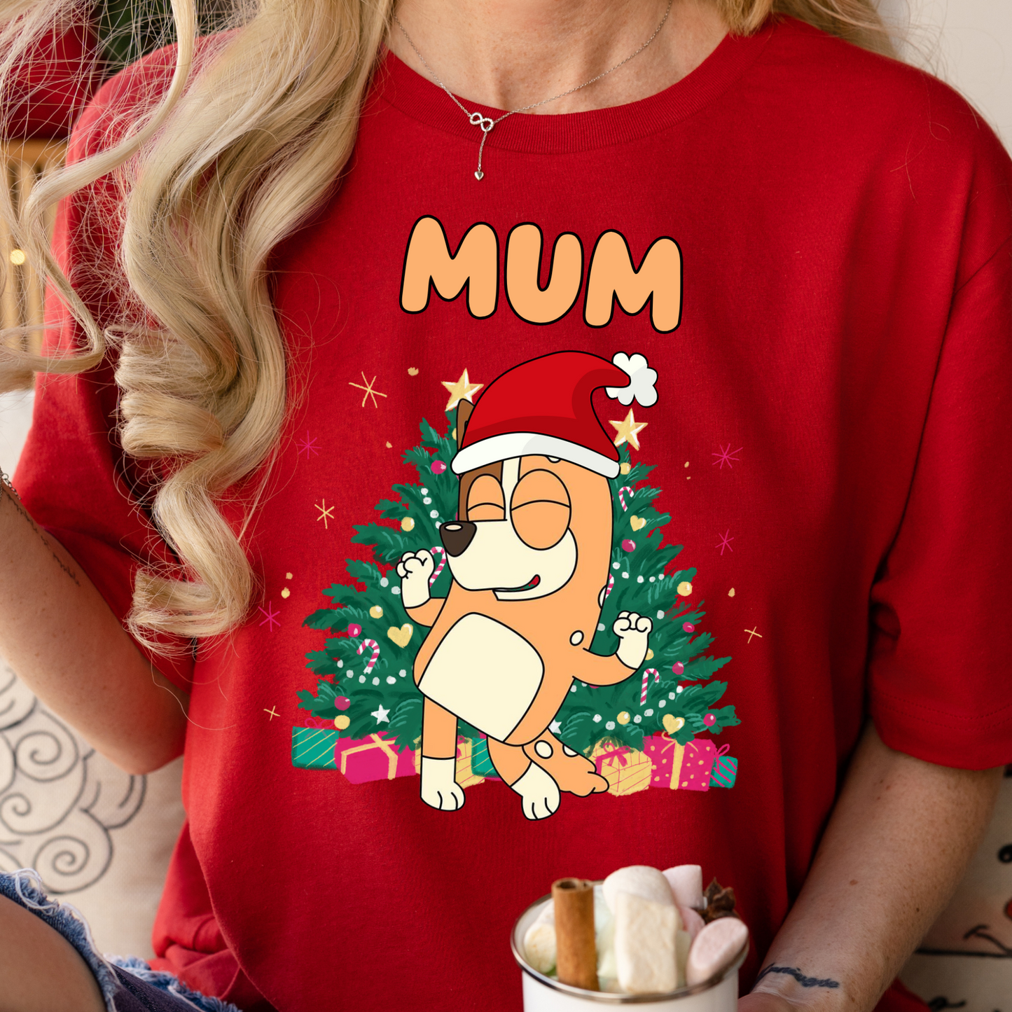 Personalized Bluey Christmas Family Matching Shirts | Custom Christmas Family Shirt